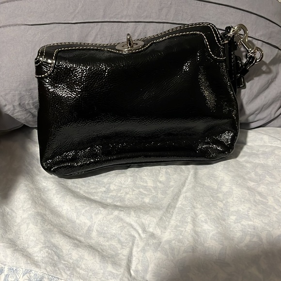 Coach Patent Leather Turn Lock Wristlet - Picture 5 of 8